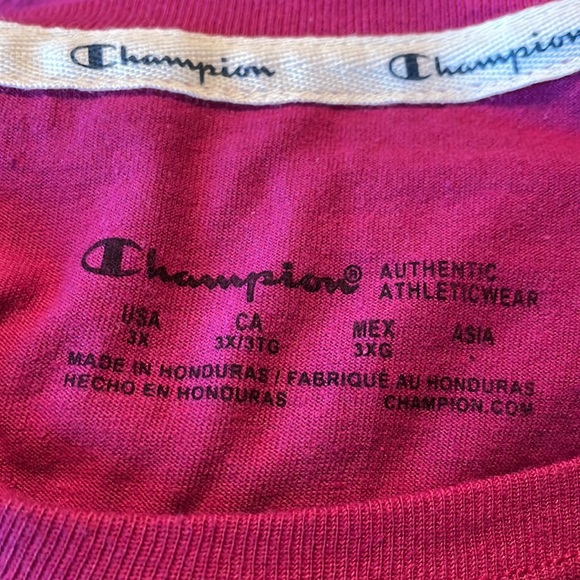 Champion Pink short Sleeve Shirt Size 3X - Picture 9 of 9